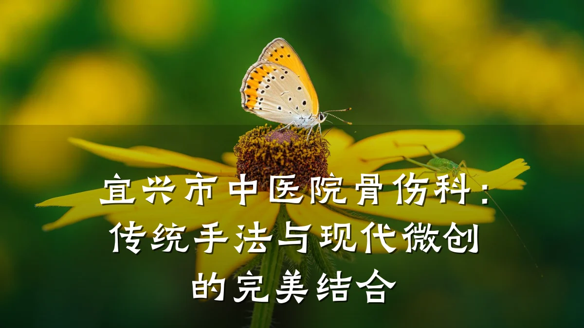 宜兴市中医院骨伤科:传统手法与现代微创的完美结合