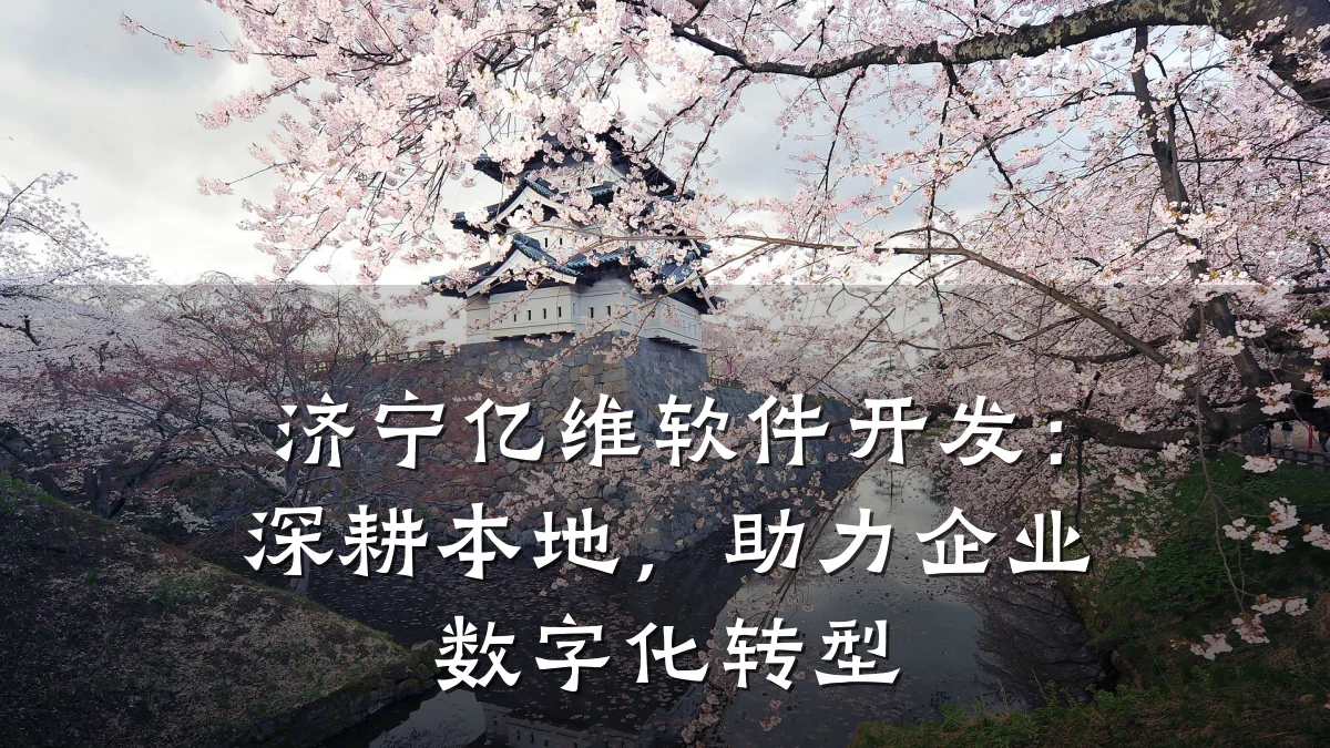 济宁亿维软件开发：深耕本地，助力企业数字化转型