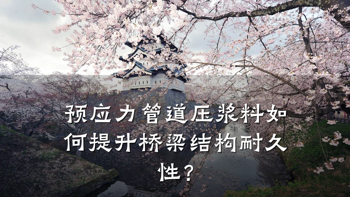 预应力管道压浆料如何提升桥梁结构耐久性?