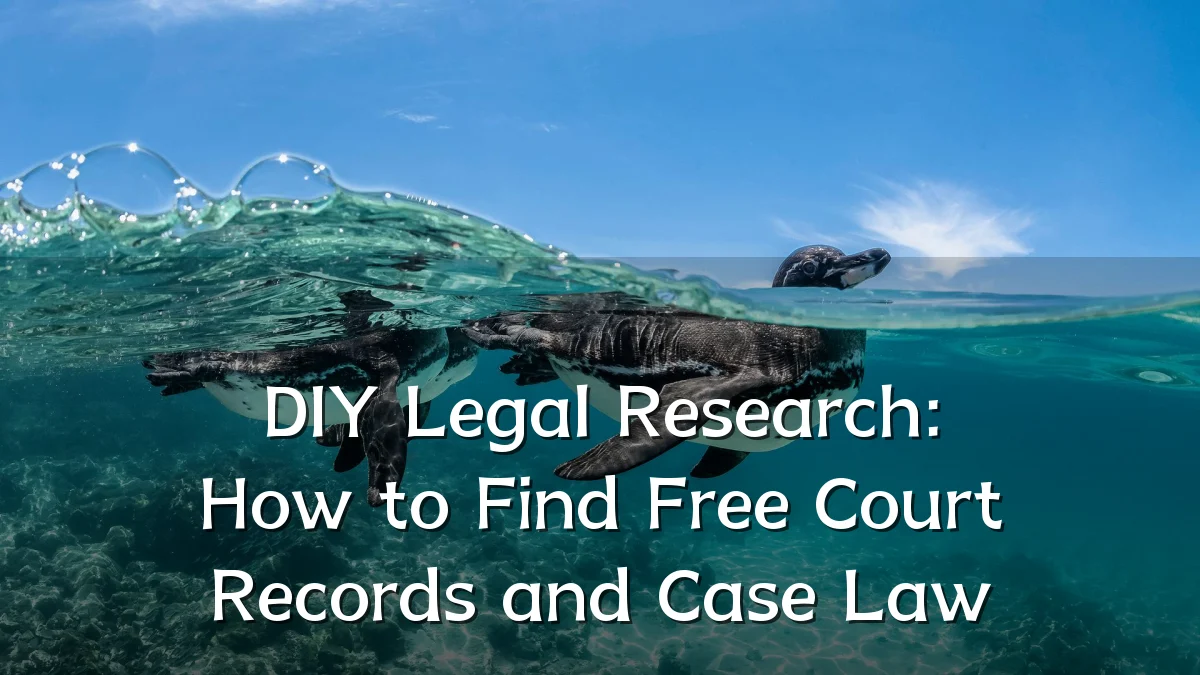 DIY Legal Research: How to Find Free Court Records and Case Law