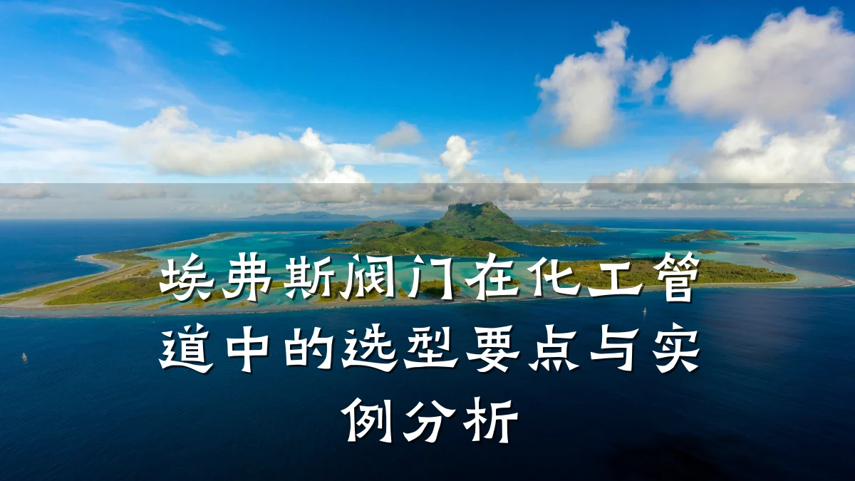 埃弗斯阀门在化工管道中的选型要点与实例分析